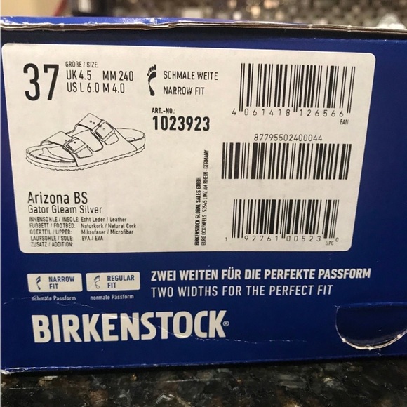 Birkenstock Brand new metallic silver - Picture 5 of 9